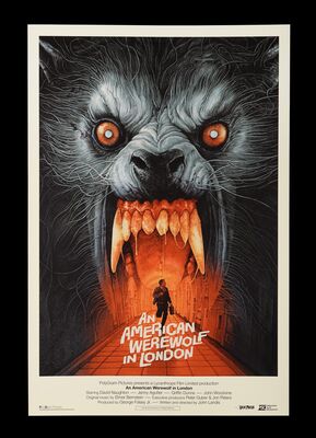 Lot #9 - AN AMERICAN WEREWOLF IN LONDON (1981) - Hand-Numbered Vice Press and Bottleneck Gallery Limited Edition Variant Print by Gabz, 2021