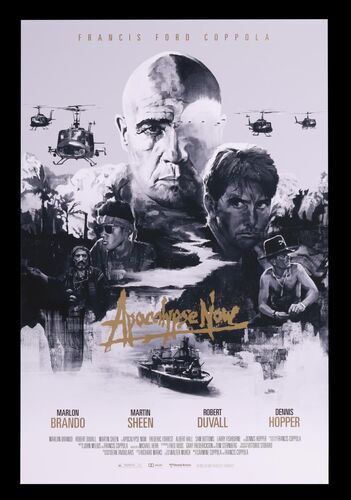 Lot #14 - APOCALYPSE NOW (1979) - Hand-Numbered Limited Edition Private Commission Darkness Variant Print by Chris Valentine, 2021