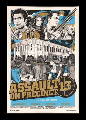 Lot #17 - ASSAULT ON PRECINCT 13 (1976) - Hand-Numbered Limited Edition Mondo Mystery Movie Variant Print by Tyler Stout, 2011
