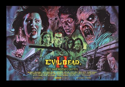 Lot #66 - EVIL DEAD 2 (1987) - Signed and Hand-Numbered Limited Edition Print by Graham Humphreys, 2015
