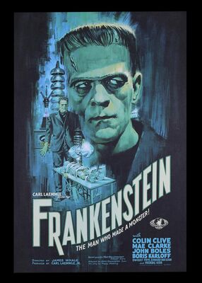 Lot #74 - FRANKENSTEIN (1931) - Hand-Numbered Paul Mann Limited Edition Vice Press and Bottleneck Gallery Print, 2020