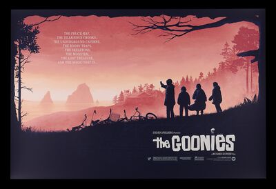 Lot #86 - THE GOONIES (1985) - Hand-Numbered Vice Press and Bottleneck Gallery Timed Edition Variation Print by Matt Ferguson and Florey, 2021