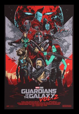 Lot #92 - GUARDIANS OF THE GALAXY: VOLUME 2 (2017) - Hand-Numbered Limited Edition Mondo Print by Ken Taylor, 2017