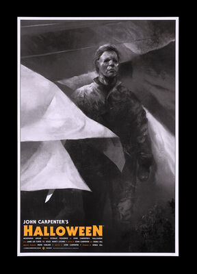 Lot #97 - HALLOWEEN (1978) - Hand-Numbered Limited Edition Bottleneck Gallery Print by Karl Fitzgerald, 2019