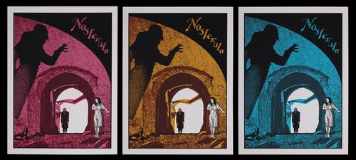 Lot #153 - NOSFERATU (1922) - Three Matching-Numbered and Signed Prints by Nathan Eckerlbarger, 2012