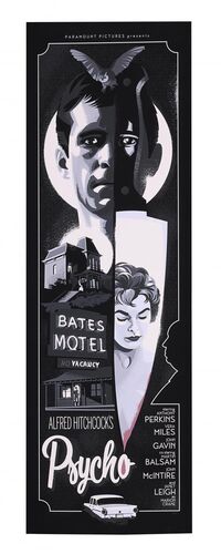 Lot #158 - PSYCHO (1960) - Hand-Numbered Hero Complex Gallery Print by Danny Haas, 2021