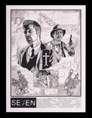 Lot #169 - SEVEN (1995) - Hand-Numbered Variant Hero Complex Gallery Edition Print by New Flesh, 2021