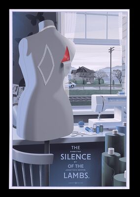 Lot #172 - THE SILENCE OF THE LAMBS (1991) - Hand-Numbered Limited Edition Mad Duck Print by Laurent Durieux, 2020
