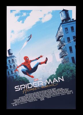 Lot #174 - SPIDER-MAN: HOMECOMING (2017) - Hand-Numbered Limited Edition Bottleneck Gallery Print by Matt Ferguson, 2017