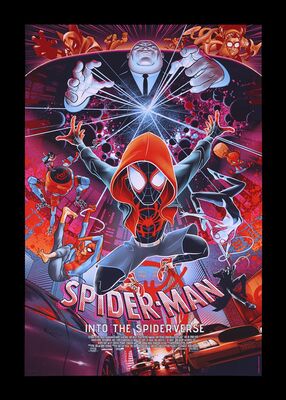 Lot #175 - SPIDER-MAN: INTO THE SPIDER-VERSE (2018) - Hand-Numbered Limited Edition Timed Mondo Print by Martin Ansin, 2019