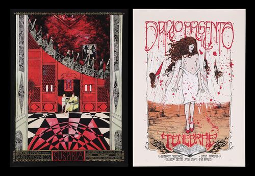 Lot #183 - SUSPIRIA (1977), TENEBRAE (1982) - Two Signed and Hand-Numbered Limited Edition Prints by Malleus and Landland, 2012
