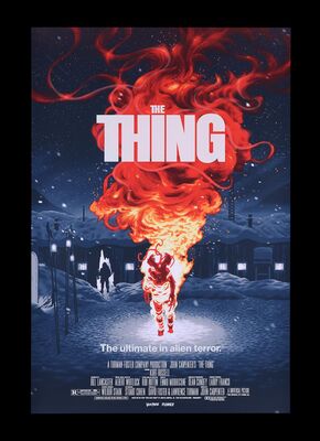 Lot #194 - THE THING (1982) - Hand-Numbered Vice Press Limited Edition Variant Print by Florey, 2021