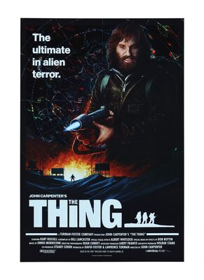 Lot #195 - THE THING (1982) - Hand-Numbered Limited Edition Vice Press Foil Variant Print by Matt Ferguson, 2021