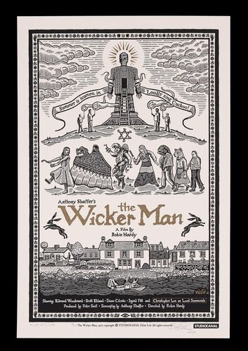 Lot #205 - THE WICKER MAN (1973) - Britt Ekland Autographed Limited Edition Print by Richard Wells, 2020