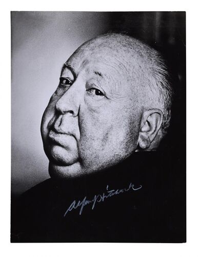 Lot #220 - ALFRED HITCHCOCK - Alfred Hitchcock Autographed Vintage Still