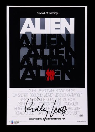 Lot #222 - ALIEN (1979) - Ridley Scott Autographed Poster