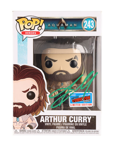 Lot #229 - AQUAMAN (2018) - Jason Momoa Double Autographed Arthur Curry Funko Pop!, 2018