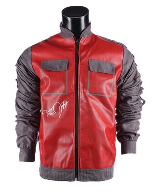 Lot #237 - BACK TO THE FUTURE PART II (1989) - Michael J. Fox Autographed Replica Marty McFly Jacket