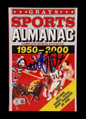 Lot #238 - BACK TO THE FUTURE PART II (1989) - Michael J. Fox Autographed Replica Prop Grays Sports Almanac