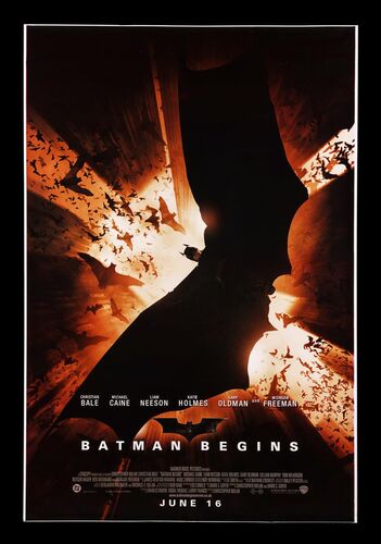 Lot #243 - BATMAN BEGINS (2005) - Set of Three Bus Stop Posters, 2005