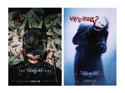 Lot #244 - BATMAN: THE DARK KNIGHT (2008) - Two US Advance One-Sheets, 2008