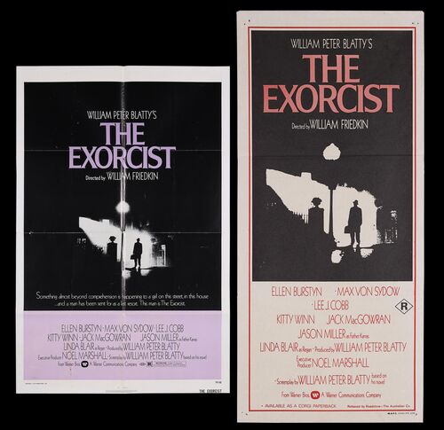 Lot #293 - THE EXORCIST (1973) - US One-Sheet and Australian Daybill, 1973 and 1974