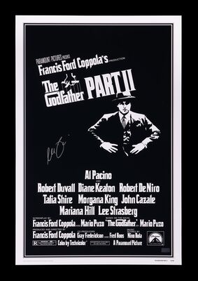 Lot #310 - THE GODFATHER PART II (1974) - Al Pacino Autographed Poster, 1974