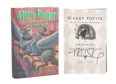 Lot #321 - HARRY POTTER AND THE PRISONER OF AZKABAN (2004) - J.K. Rowling Autographed US Edition Hardback Book, 1999