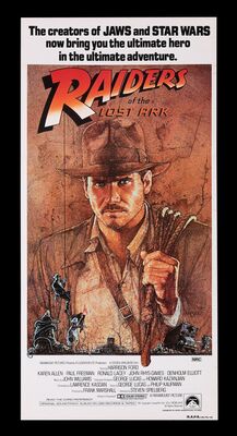 Lot #327 - RAIDERS OF THE LOST ARK (1981) - Australian Daybill, 1981