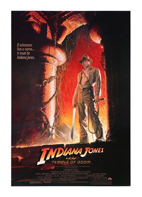 Lot #334 - INDIANA JONES AND THE TEMPLE OF DOOM (1984) - US One-Sheet, 1984