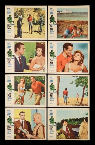 Lot #341 - JAMES BOND: DR. NO (1962) - Complete Set of Eight US Lobby Cards, 1962