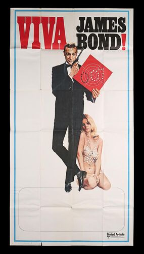 Lot #357 - JAMES BOND: VIVA JAMES BOND! (1970) - Bryan Fuller Collection: US Three-Sheet, 1970