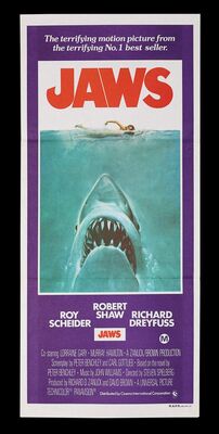Lot #384 - JAWS (1975) - Australian Daybill, 1975