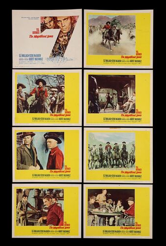 Lot #410 - THE MAGNIFICENT SEVEN (1960) - Complete Set of Eight US Lobby Cards, 1960