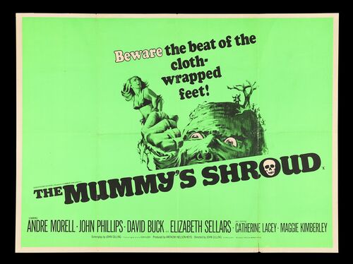 Lot #416 - THE MUMMY'S SHROUD (1967) - UK Quad, 1967