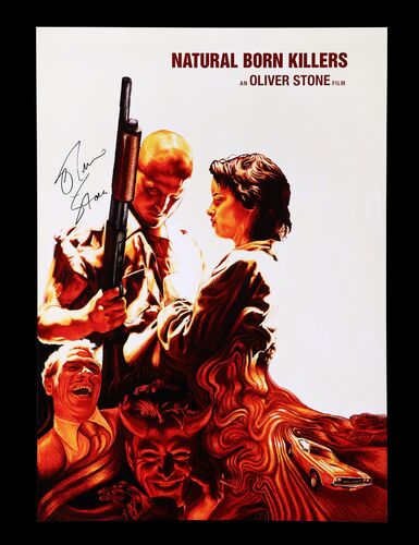Lot #417 - NATURAL BORN KILLERS (1994) - Oliver Stone-autographed Art Print