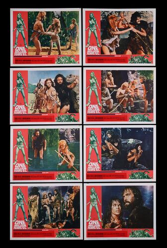 Lot #427 - ONE MILLION YEARS B.C. (1966) - Complete Set of Eight US Lobby Cards, 1966
