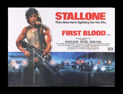 Lot #439 - RAMBO: FIRST BLOOD (1982) - UK Quad, 1982
