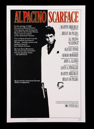 Lot #451 - SCARFACE (1983) - US One-Sheet, 1983
