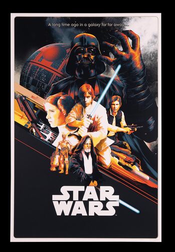 Lot #477 - STAR WARS: EP IV - A NEW HOPE (1977) - Hand-Numbered Timed Edition Acme Archives Print by Matt Taylor, 2017