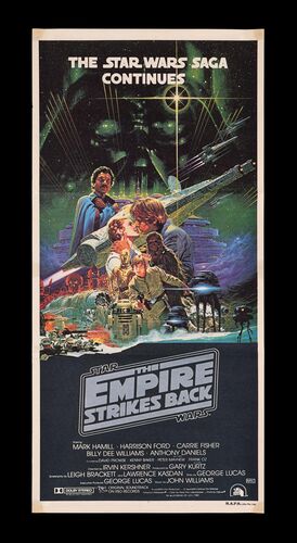 Lot #515 - STAR WARS: EP V - THE EMPIRE STRIKES BACK (1980) - Australian Daybill, 1983