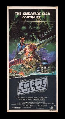 Lot #515 - STAR WARS: EP V - THE EMPIRE STRIKES BACK (1980) - Australian Daybill, 1983