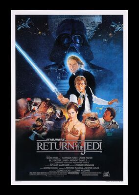 Lot #528 - STAR WARS: EP VI - RETURN OF THE JEDI (1983) - US One-Sheet - Style B, 1983