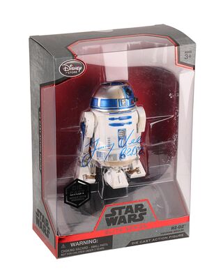 Lot #532 - STAR WARS: EP VII - THE FORCE AWAKENS (2015) - Jimmy Vee Autographed R2-D2 Action Figure, 2016