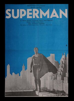 Lot #535 - SUPERMAN (1978) - Romanian One-Sheet, circa 1978