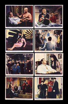 Lot #540 - THE TERROR OF THE TONGS (1960) - Set of Eight British Front of House Lobby Cards, 1960
