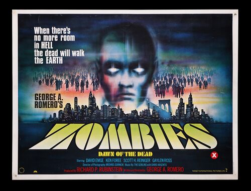 Lot #558 - ZOMBIES: DAWN OF THE DEAD (1978) - UK Quad, 1978