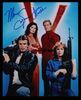 Lot #559 - ZOMBIE - AKA ZOMBIE: FLESH EATERS (1979) AND V (1984) - Two Autographed Colour Photographs Autographed by Al Cliver, Ian McCulloch, Marc Singer and Jane Bader - 2