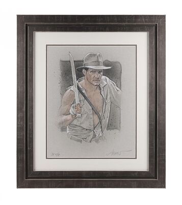 Lot #330 - INDIANA JONES AND THE TEMPLE OF DOOM (1984) - Signed and Hand-Numbered Drew Struzan Artist Proof Print
