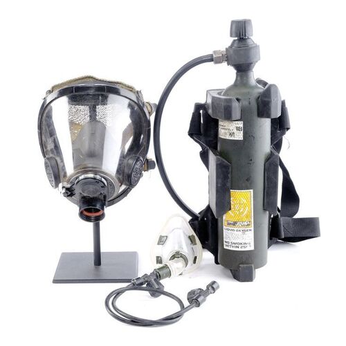 Lot # 14: Future War Gas Mask and Oxygen Tank